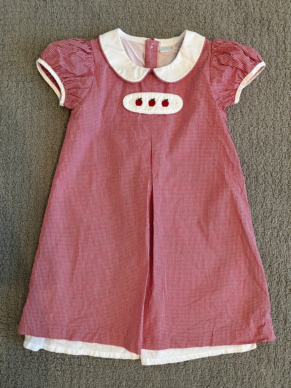 🩷 Edgehill Collection Girls Peter Pan Cap Sleeve Tab Dress size 6